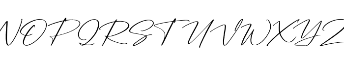 Arolse Belmonteria Script Font UPPERCASE