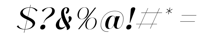 Arolse Belmonteria Serif Italic Font OTHER CHARS