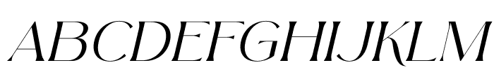 Arolse Belmonteria Serif Italic Font UPPERCASE