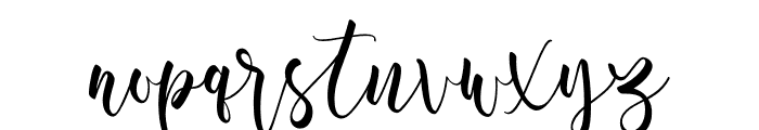 Aromi Script Font LOWERCASE