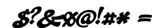 Aromia Script Black Font OTHER CHARS