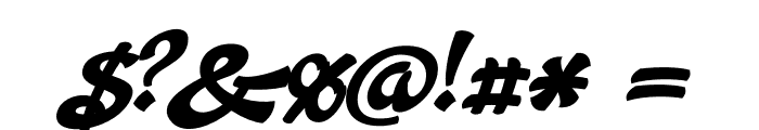 Aromia Script Bold Font OTHER CHARS