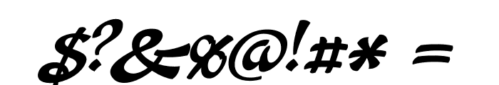 Aromia Script Medium Font OTHER CHARS