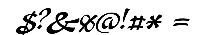 Aromia Script Thin Font OTHER CHARS