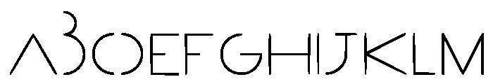 Arq Geometry Regular Font UPPERCASE