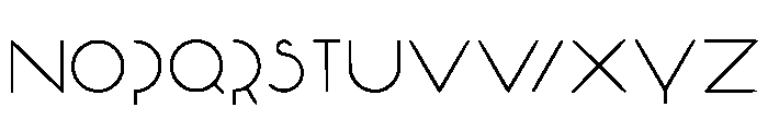 Arq Geometry Regular Font UPPERCASE