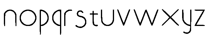 Arq Geometry Regular Font LOWERCASE