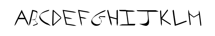 Arrowhead I Shaha Italic Font LOWERCASE