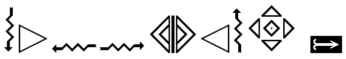 Arrows Regular Font OTHER CHARS