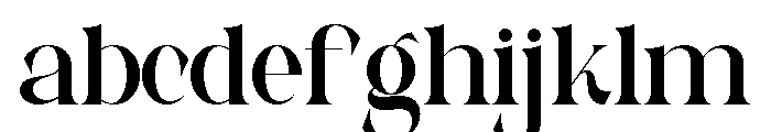 Arseky Font LOWERCASE
