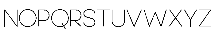 Artistry Thin Font LOWERCASE