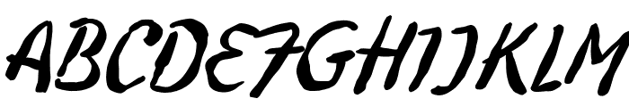 Artsy Morning Font UPPERCASE