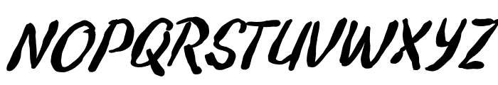 Artsy Morning Font UPPERCASE