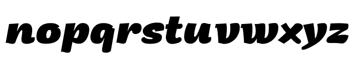 Arturo Trial ExtraBold Italic Font LOWERCASE