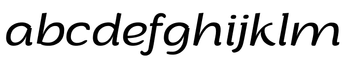 Arturo Trial Light Italic Font LOWERCASE