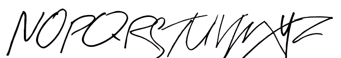 Arty Signature Font UPPERCASE