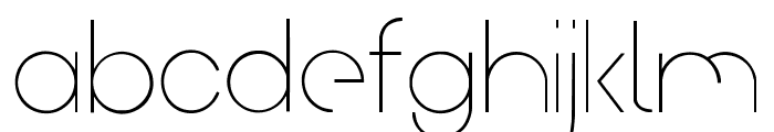 ArualLight Font LOWERCASE