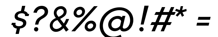 Arvo-Italic Font OTHER CHARS