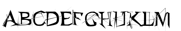 arachnid Font UPPERCASE