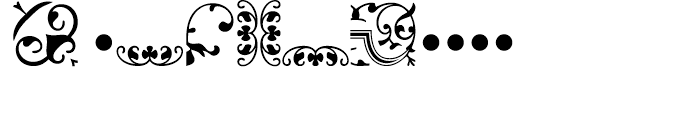 Arabesque Ornaments 2 Regular Font UPPERCASE