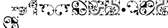 Arabesque Ornaments 2 Regular Font UPPERCASE