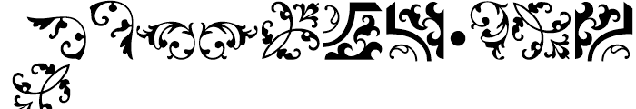 Arabesque Ornaments 2 Regular Font LOWERCASE