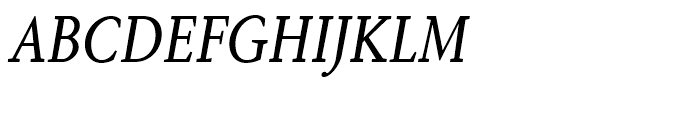 Aragon Condensed Italic Font UPPERCASE
