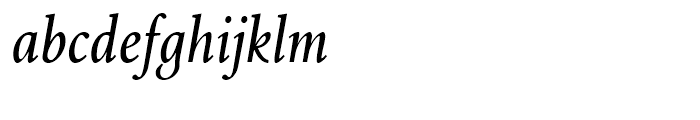 Aragon Condensed Italic Font LOWERCASE