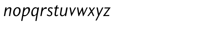Aragon Sans Italic Font LOWERCASE