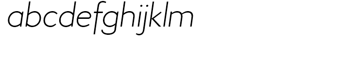 Aramis Semi Light Italic Font LOWERCASE