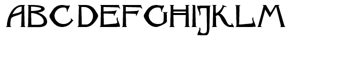 Archibald BA Regular Font UPPERCASE