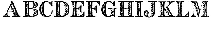 Archive French Shaded Font UPPERCASE