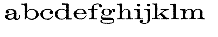 Archive Lightface Extended Font LOWERCASE