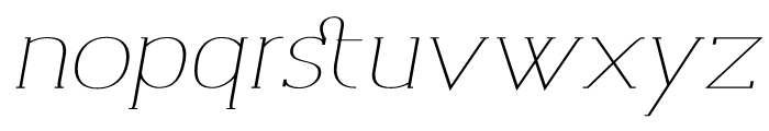 Archivio Italic Slab Contrasted 400 Font LOWERCASE