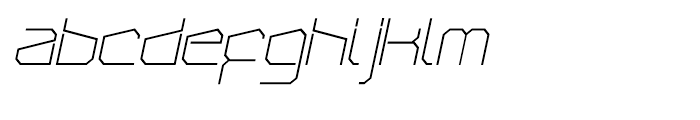 Arctic Patrol Thin Italic Font LOWERCASE