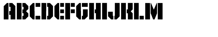 Area 51 Military Font UPPERCASE