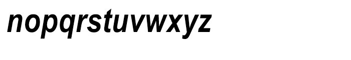 Arial Cyrillic Narrow Bold Italic Font LOWERCASE