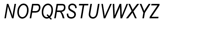 Arial Narrow OS Italic Font UPPERCASE