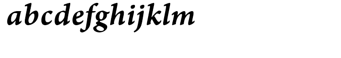 Arno Caption Semibold Italic Font LOWERCASE