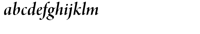 Arno Display Semibold Italic Font LOWERCASE