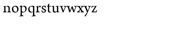 Arno Regular Font LOWERCASE