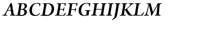 Arno Subhead Semibold Italic Font UPPERCASE