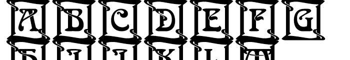 Arnold Bcklin Initials Standard D Font UPPERCASE