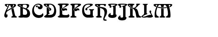 Arnold Bcklin Standard D Font UPPERCASE