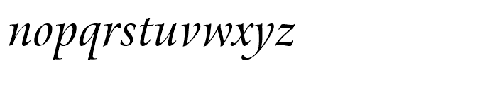 Arrus BT Italic Font LOWERCASE