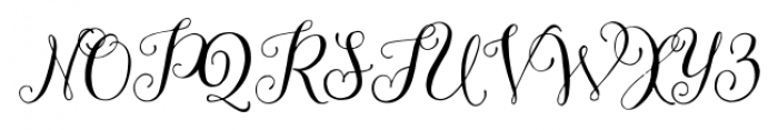 Arabella Alt 2 Font UPPERCASE