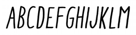Aracne Condensed Italic Font LOWERCASE