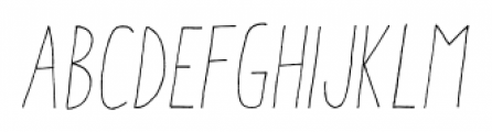 Aracne Condensed Light Italic Font UPPERCASE