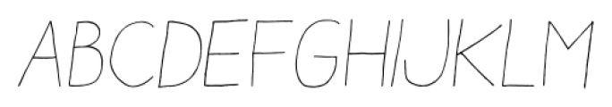 Aracne Light Italic Font LOWERCASE