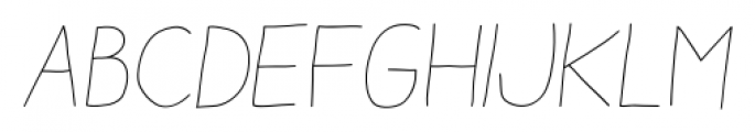 Aracne Soft Light Italic Font LOWERCASE